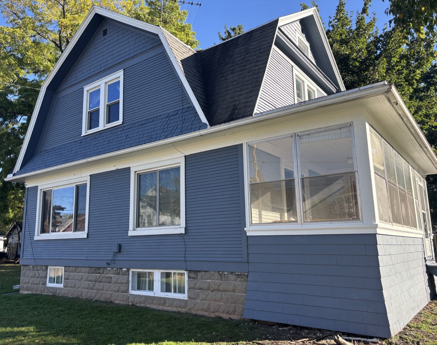 Exterior house painting project