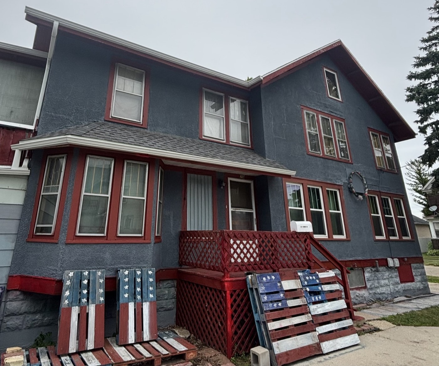 House exterior after painting