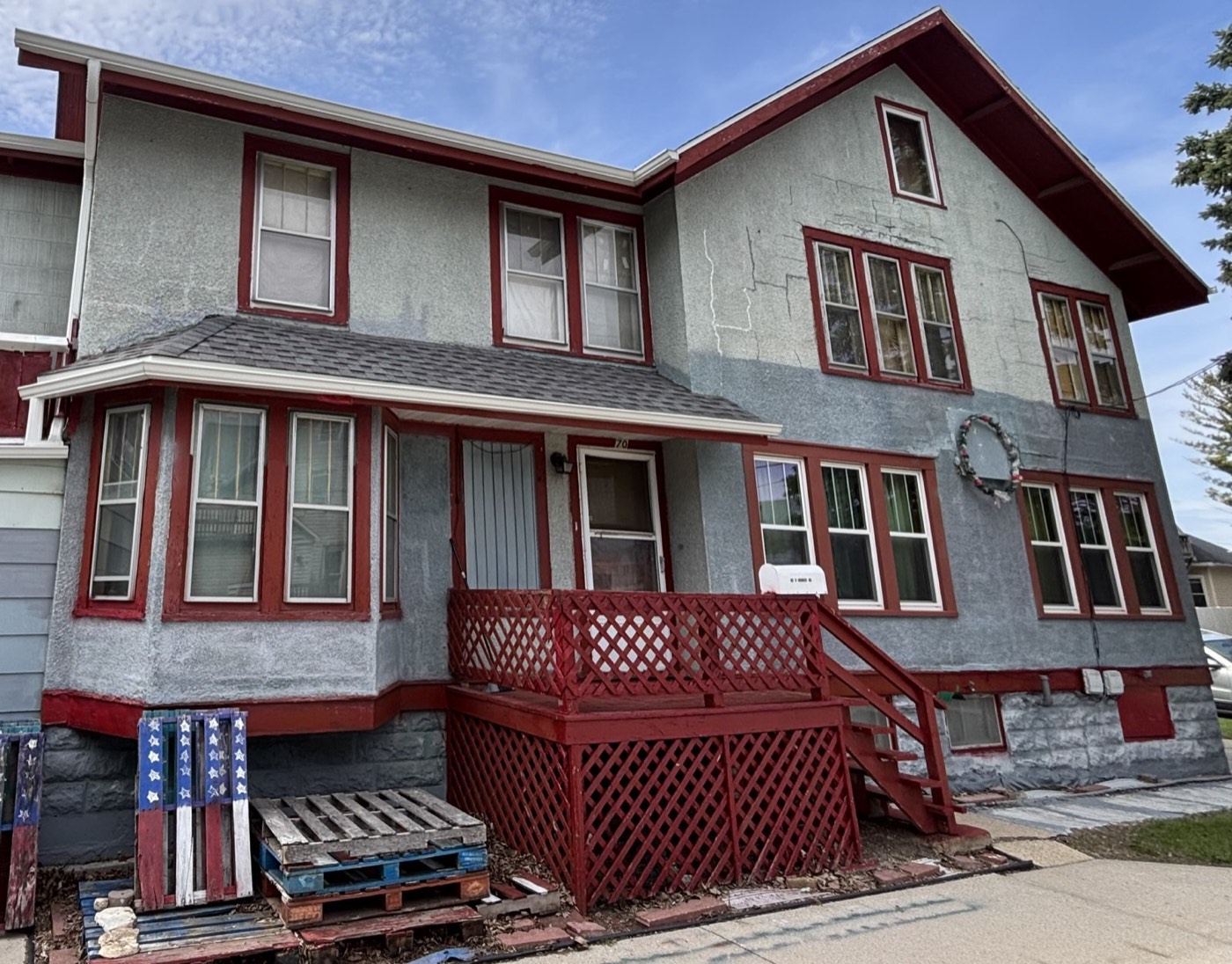 House exterior before painting