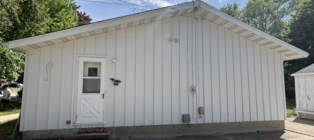 Commercial building after painting